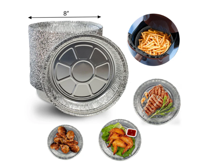 8" Round - Aluminum Foil Container - HEAVY