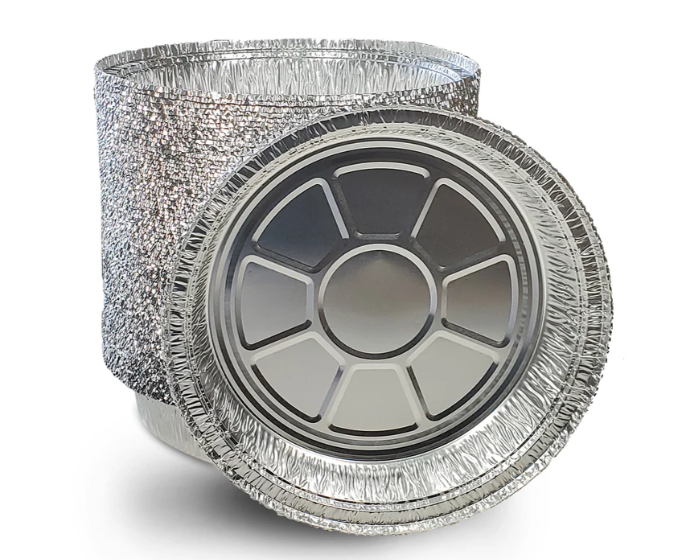 9" Round - Aluminum Container -HEAVY