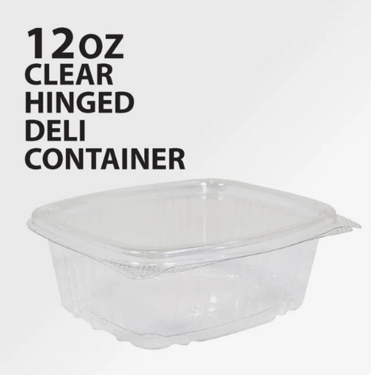 12oz Clear Hinged Deli Container