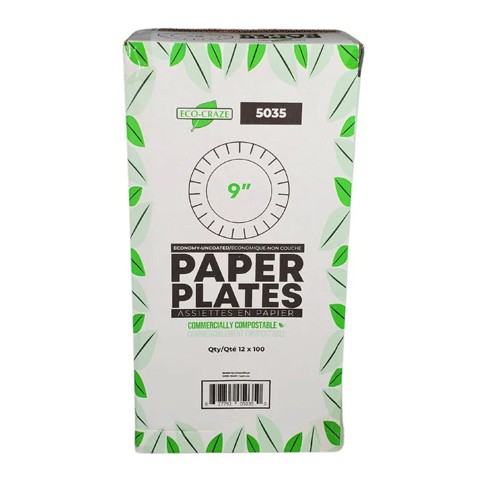 Eco-Craze - 9" Pizza Plates - Paper - 5035